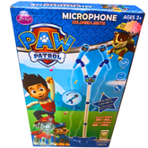 Paw Patrol Microphone with Colored Lights and Mobile Connectivity | Fun Music Toy for Kids Ages 3+ | Adjustable Double Mic Stand